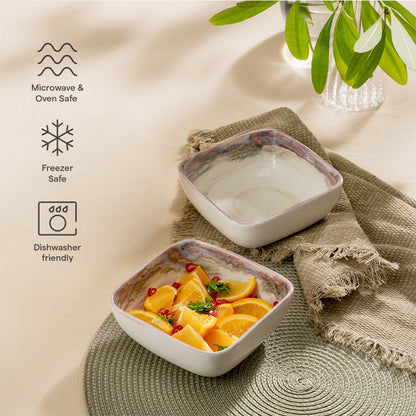 Lunar Orchid Porcelia Snack Bowl Set