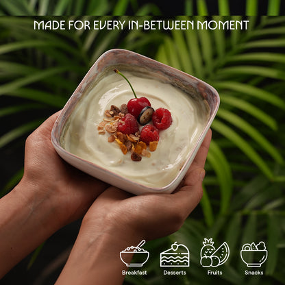 Lunar Orchid Porcelia Snack Bowl Set