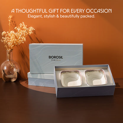 Lunar Orchid Porcelia Snack Bowl Set