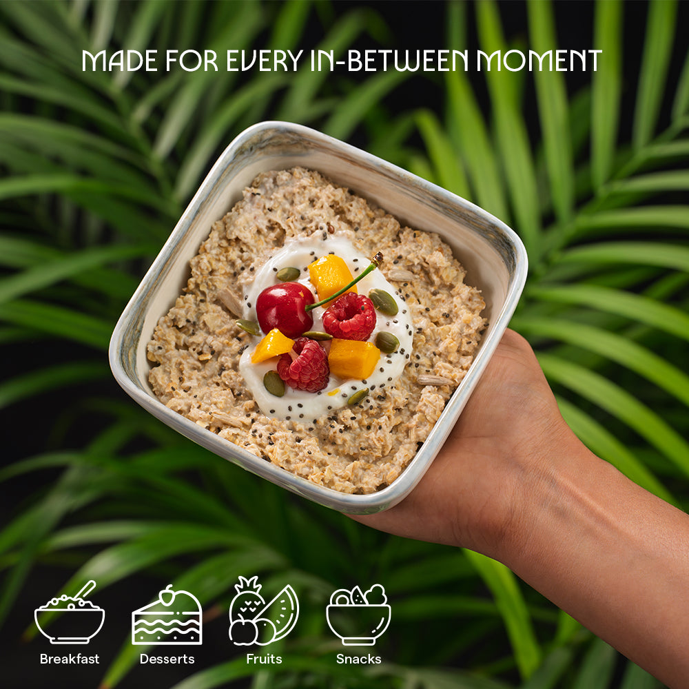 Lunar Taupe Porcelia Snack Bowl Set
