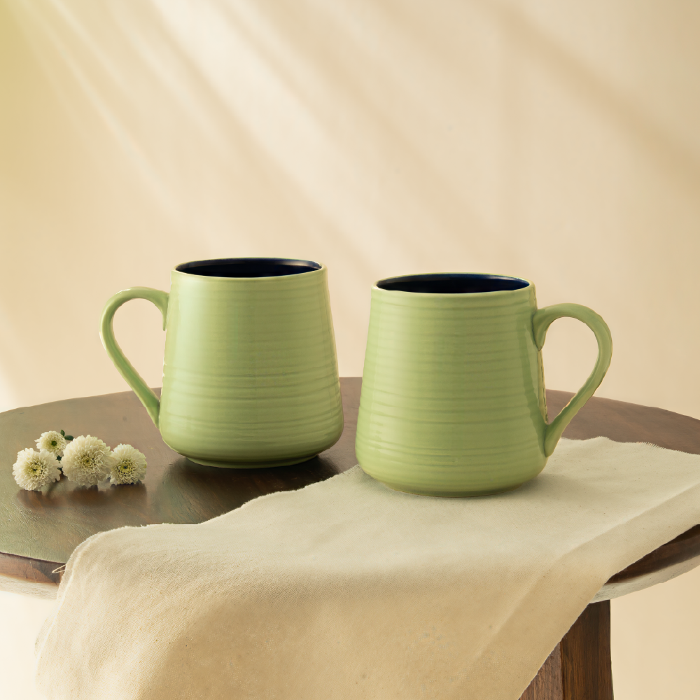 Bello Porcelia Mug Set, Mint