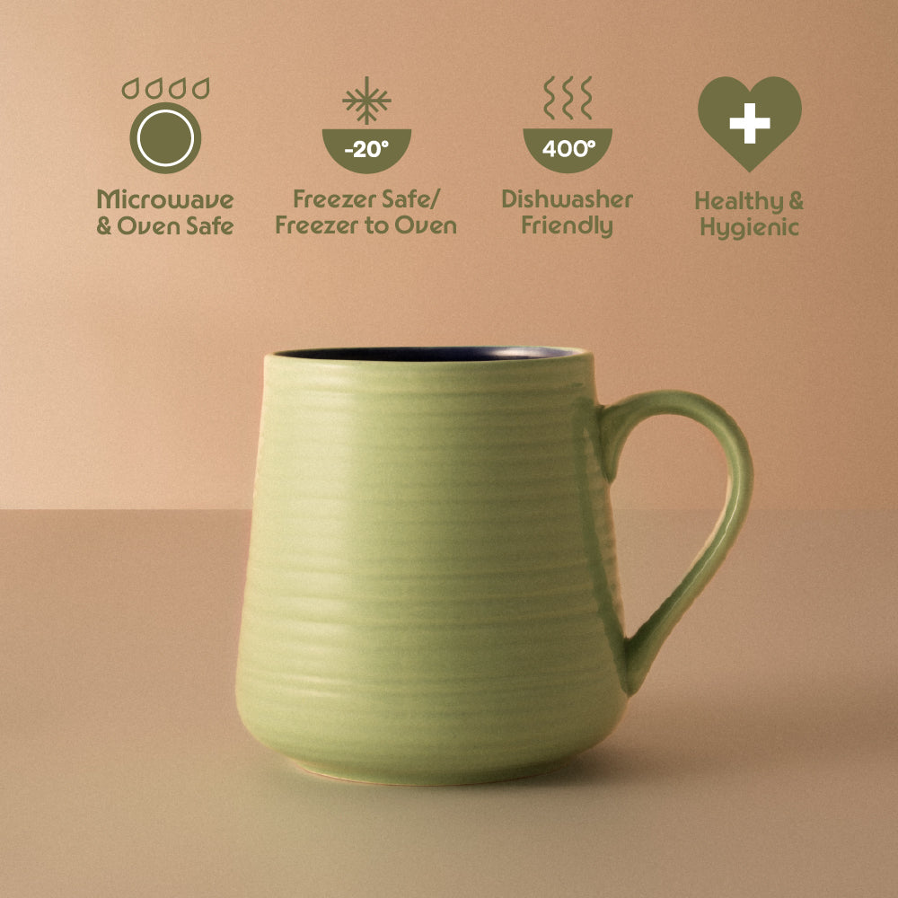 Porcelia Bello Mug, Mint - Set of 2