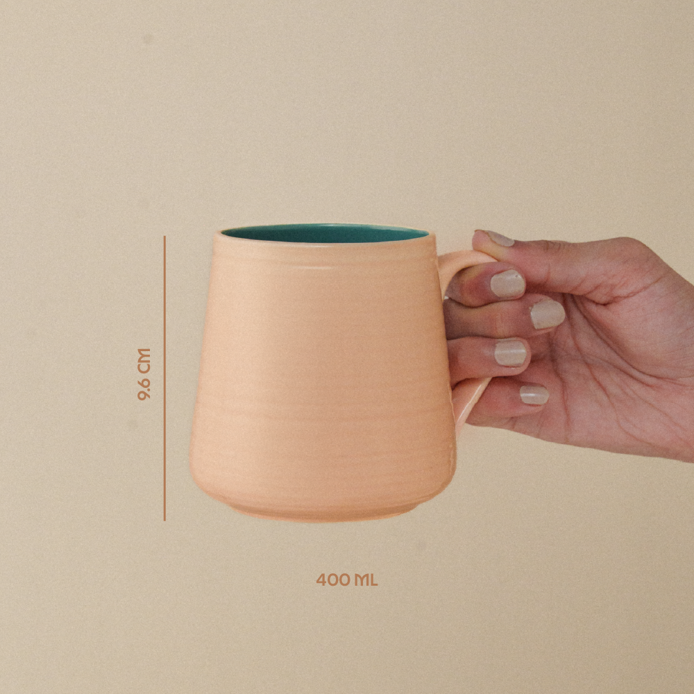 Bello Porcelia Mug, Peach