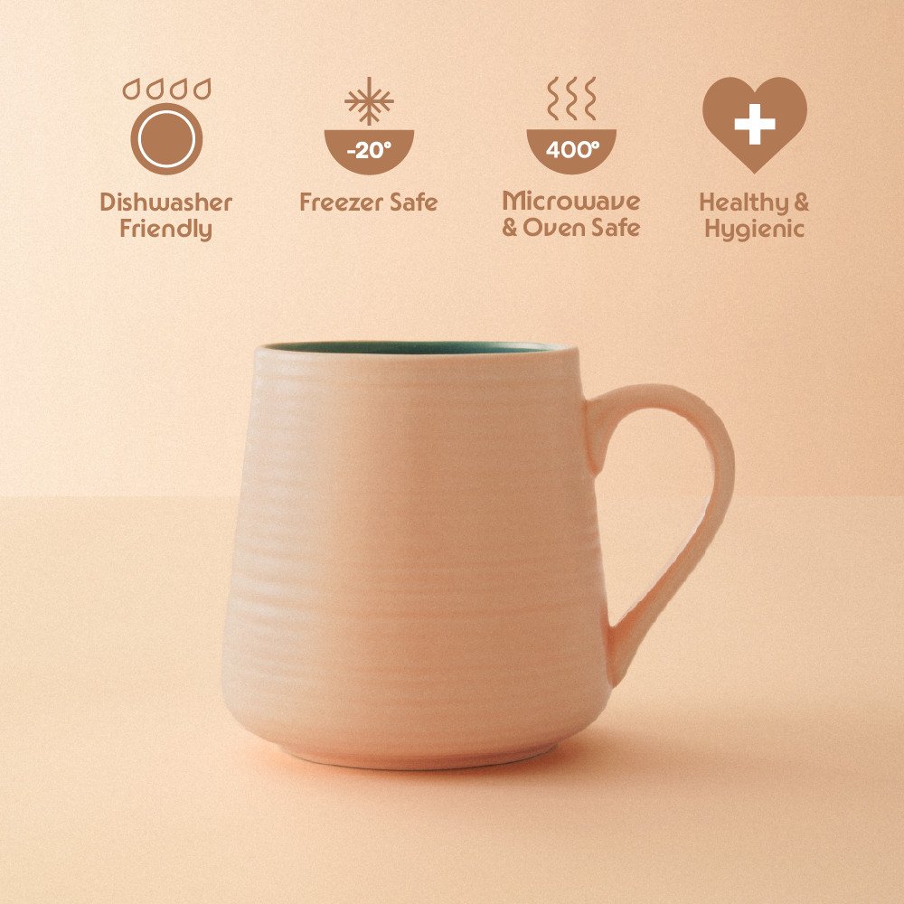 Bello Porcelia Mug, Peach