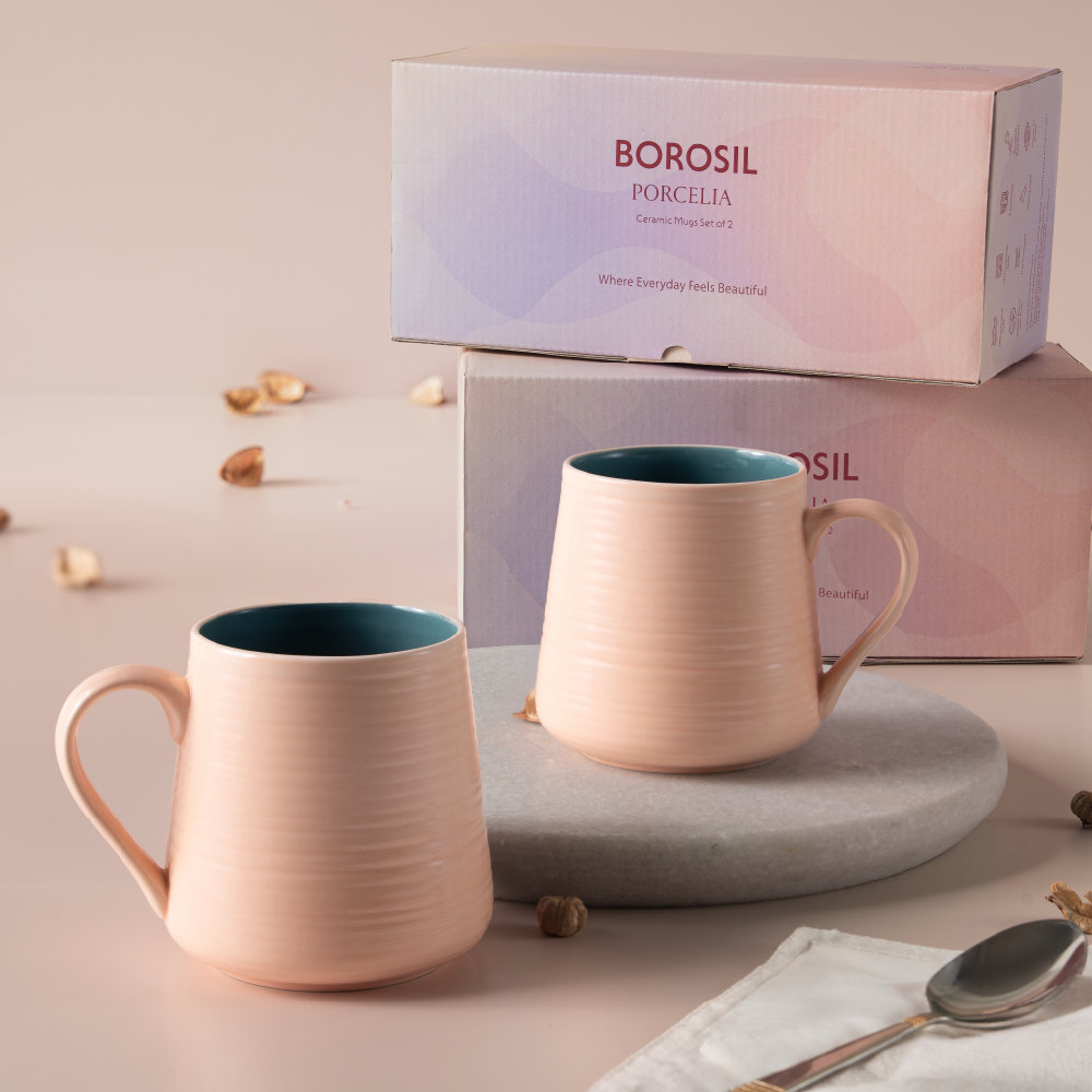 Bello Porcelia Mug, Peach