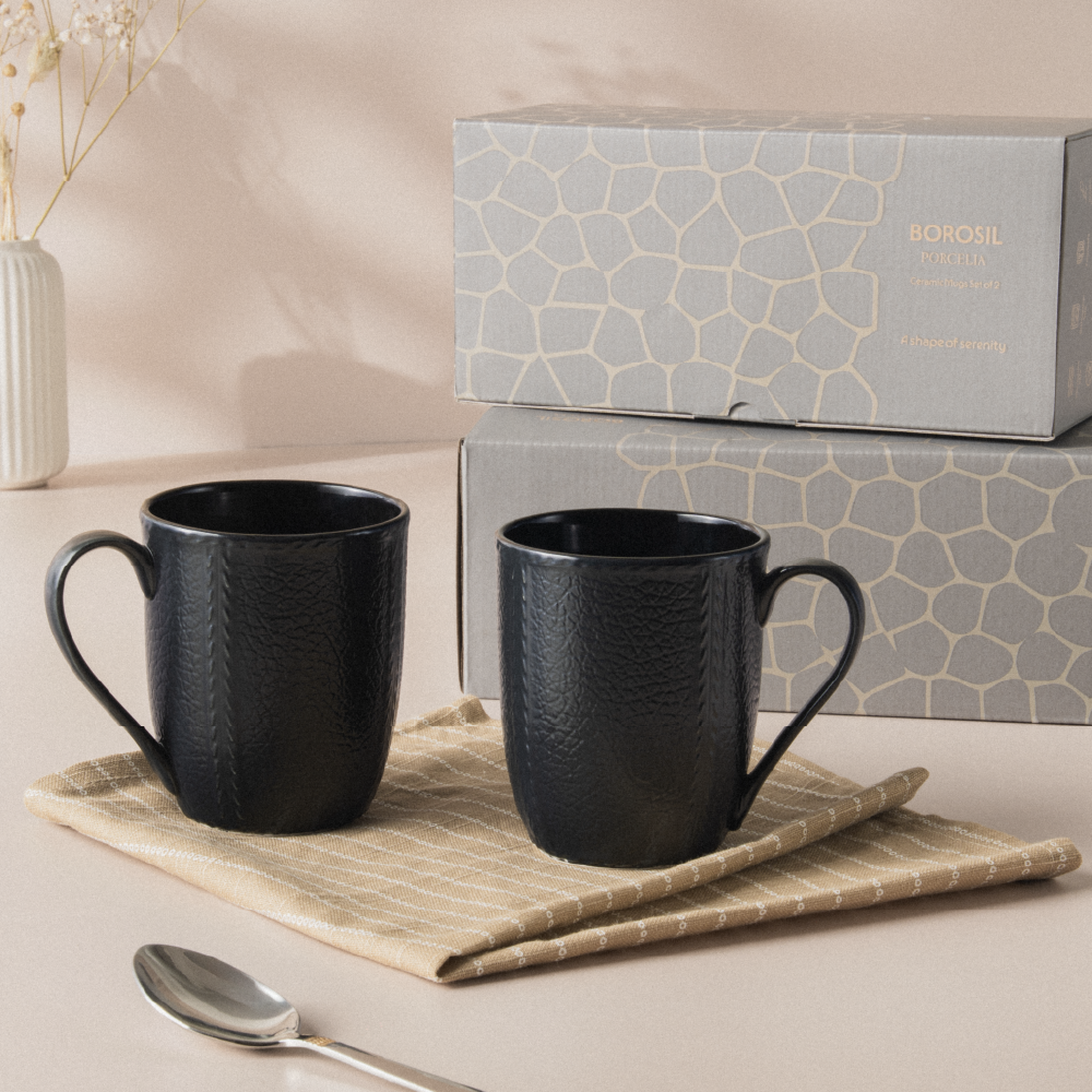 Elva Porcelia Mug, Coal