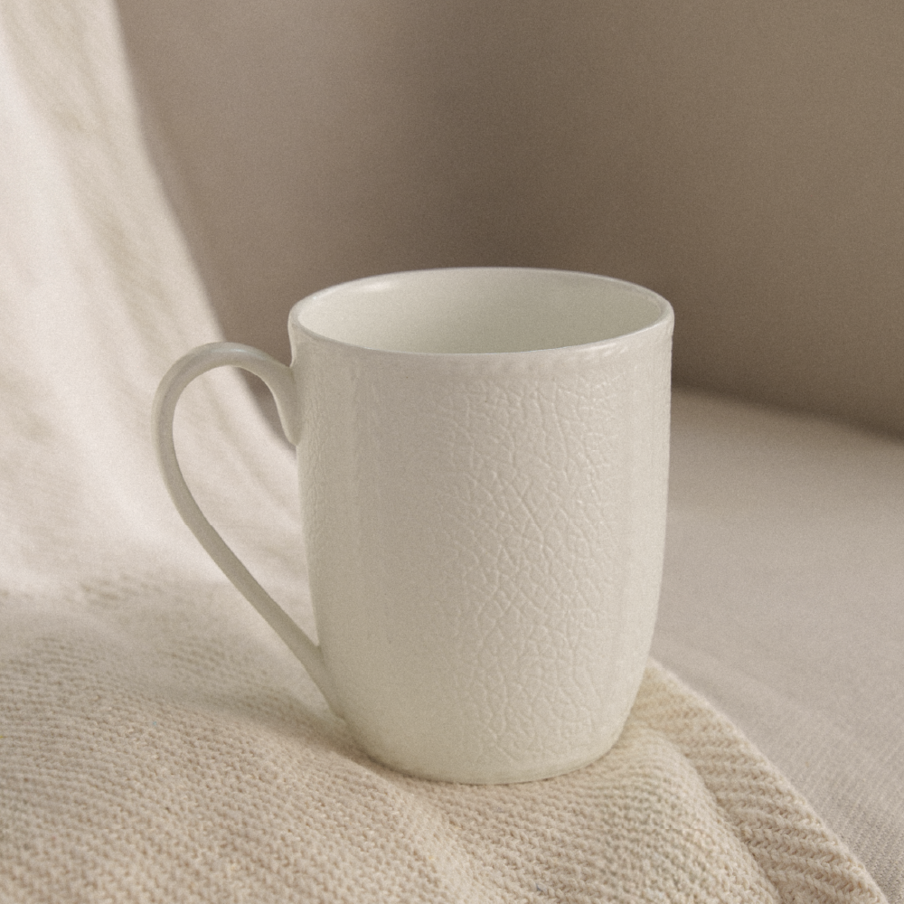 Elva Porcelia Mug, Ivory