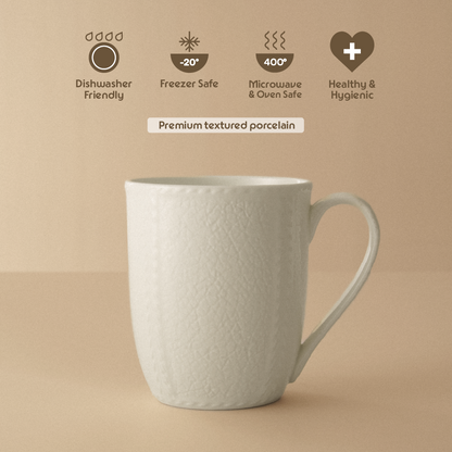 Elva Porcelia Mug, Ivory