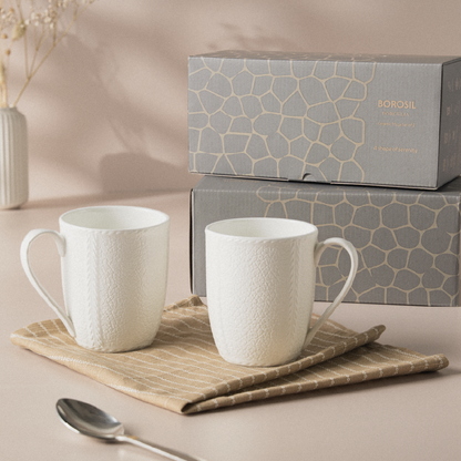 Elva Porcelia Mug, Ivory