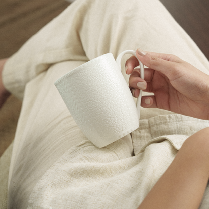 Elva Porcelia Mug, Ivory