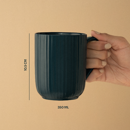 Flute Porcelia Mug, Caspian