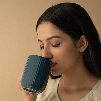 Flute Porcelia Mug, Caspian