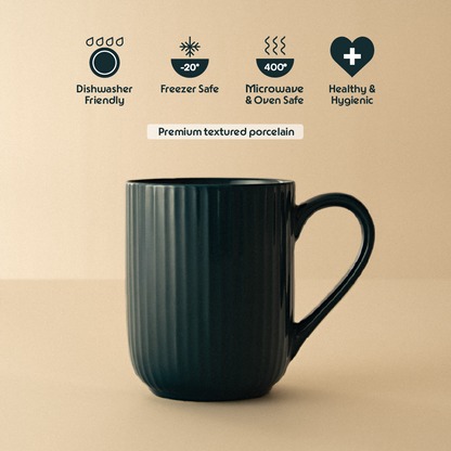 Flute Porcelia Mug, Caspian