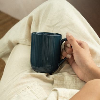 Flute Porcelia Mug, Caspian