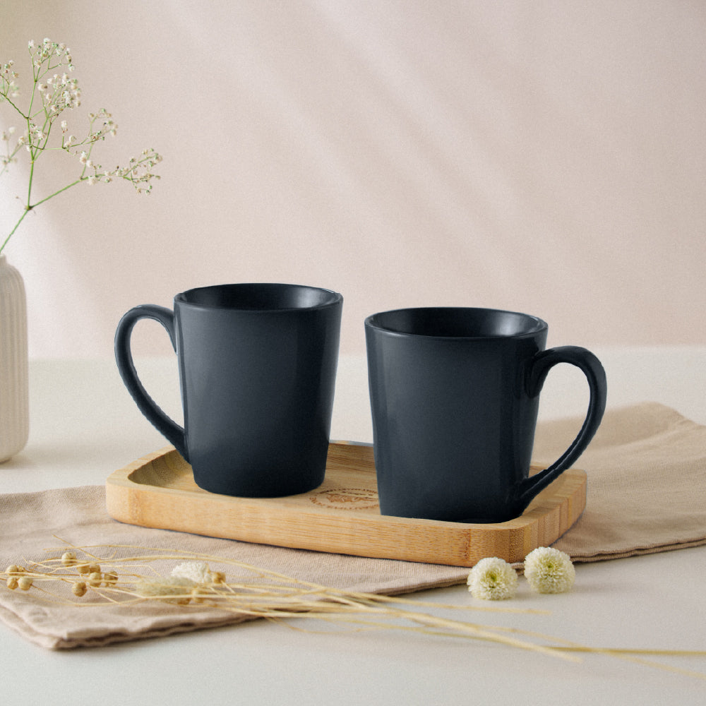Porcelia Haven Mug, Denim - Set of 2