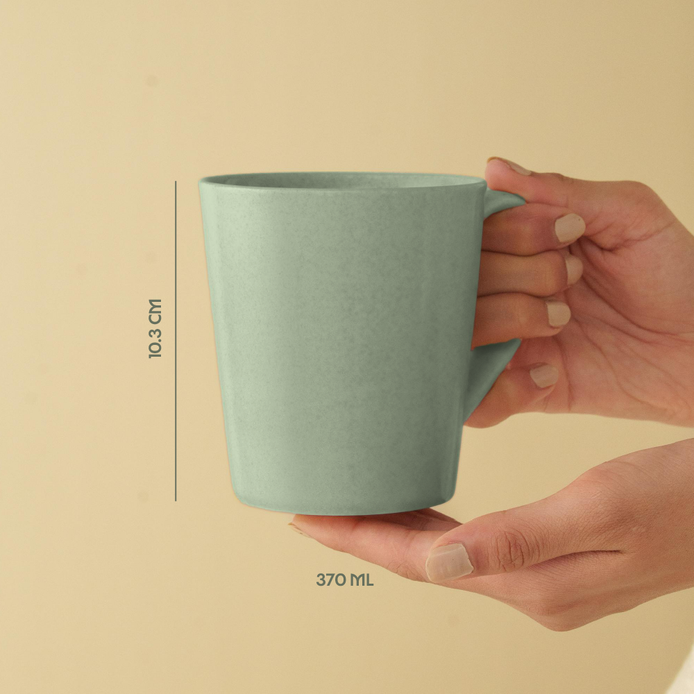 Porcelia Haven Mug, Sage - Set of 2