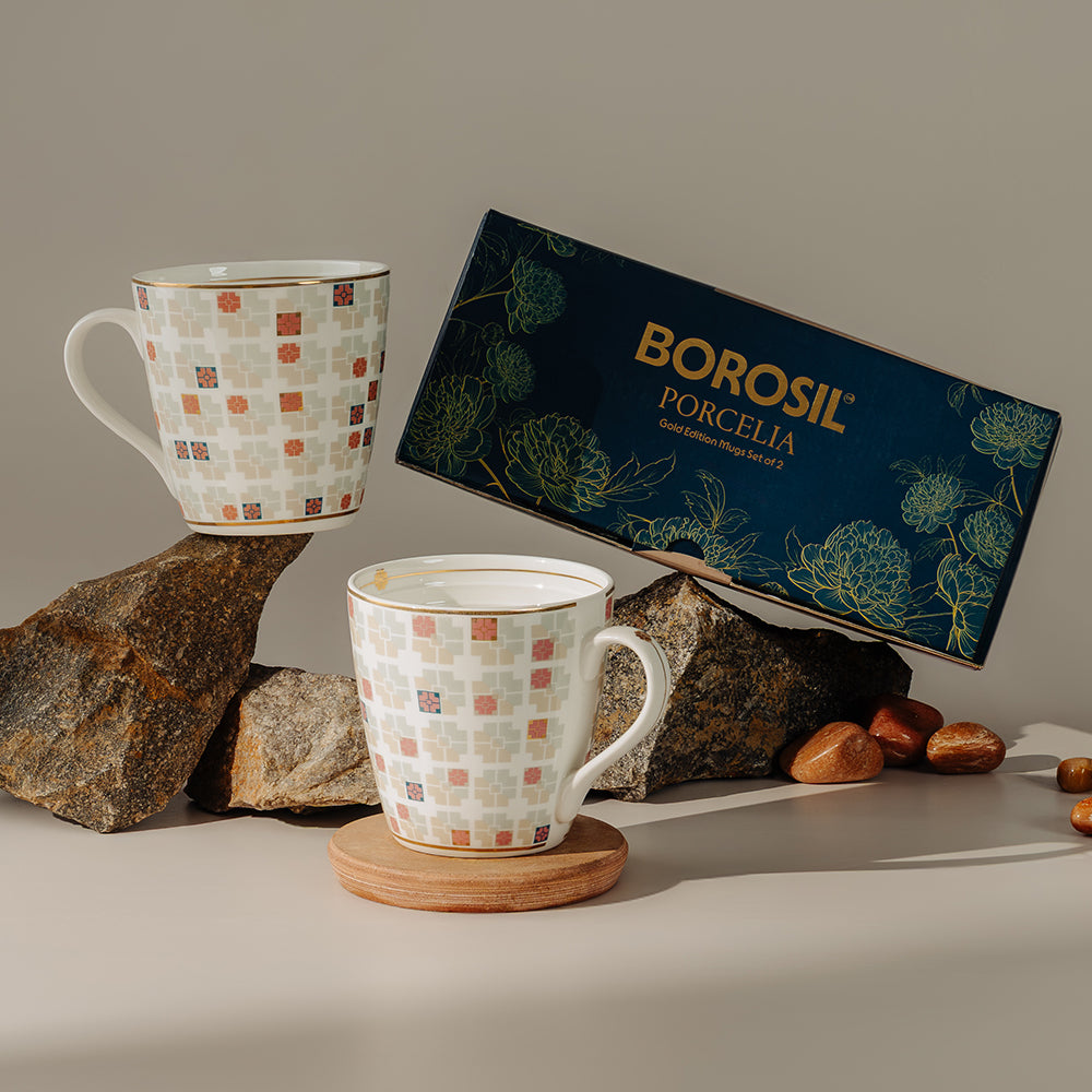 Tulip Velour Porcelia Mug Set