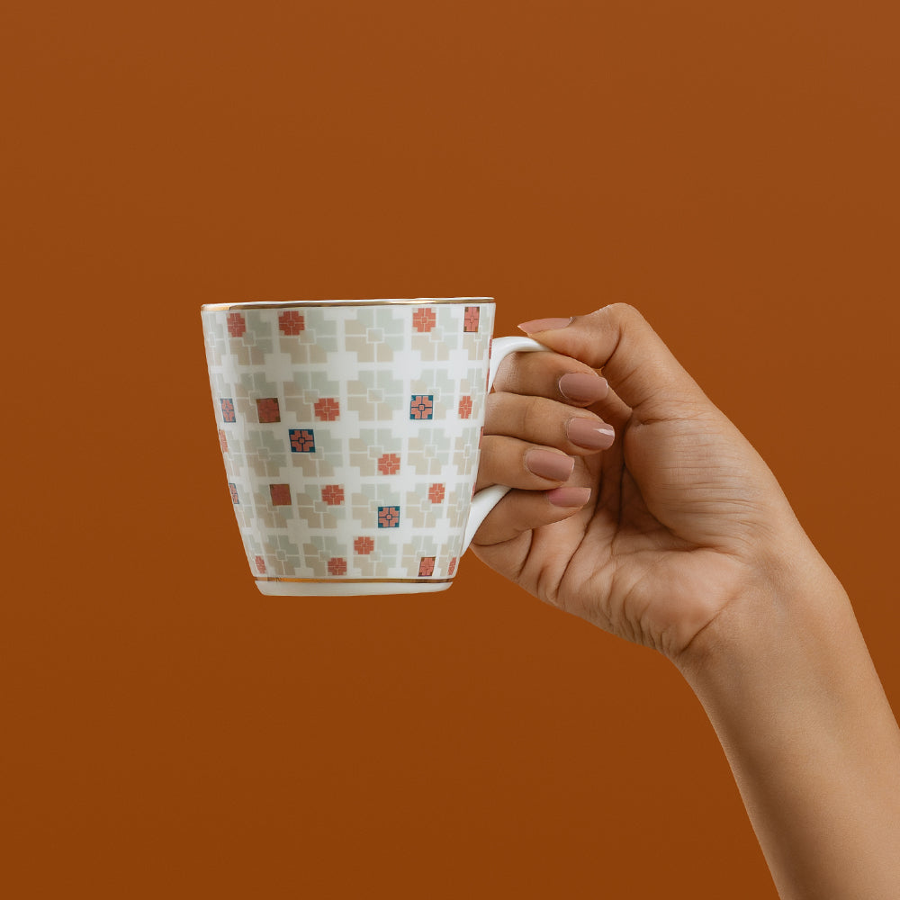 Tulip Velour Porcelia Mug Set