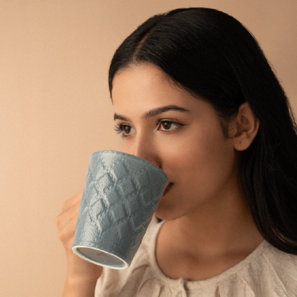Porcelia Velvetto Mug, Ash - Set of 2