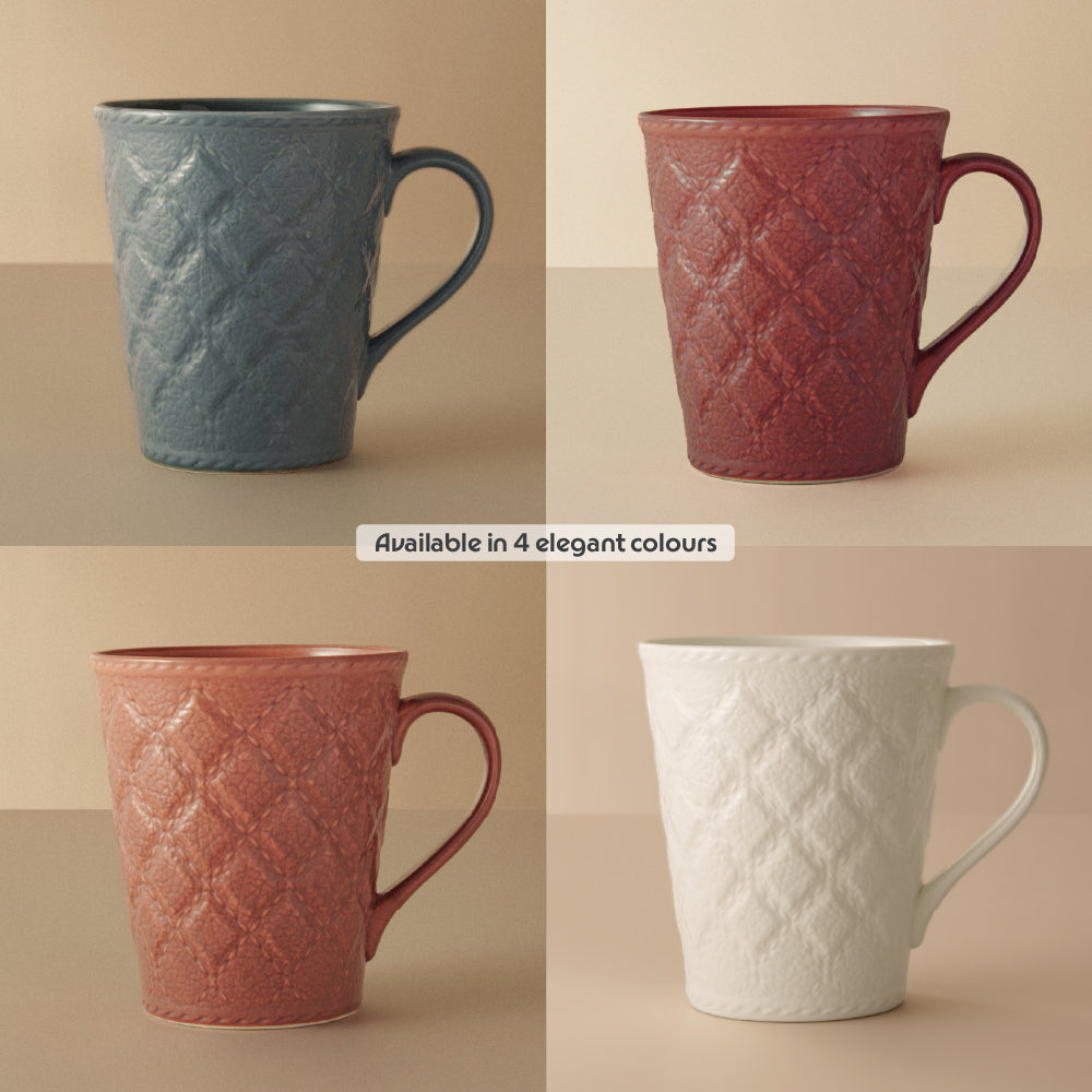 Porcelia Velvetto Mug, Ash - Set of 2