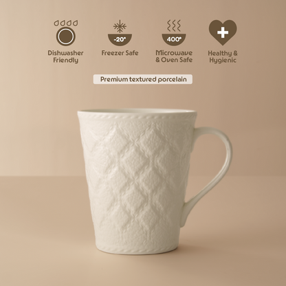 Velvetto Porcelia Mug, Ivory