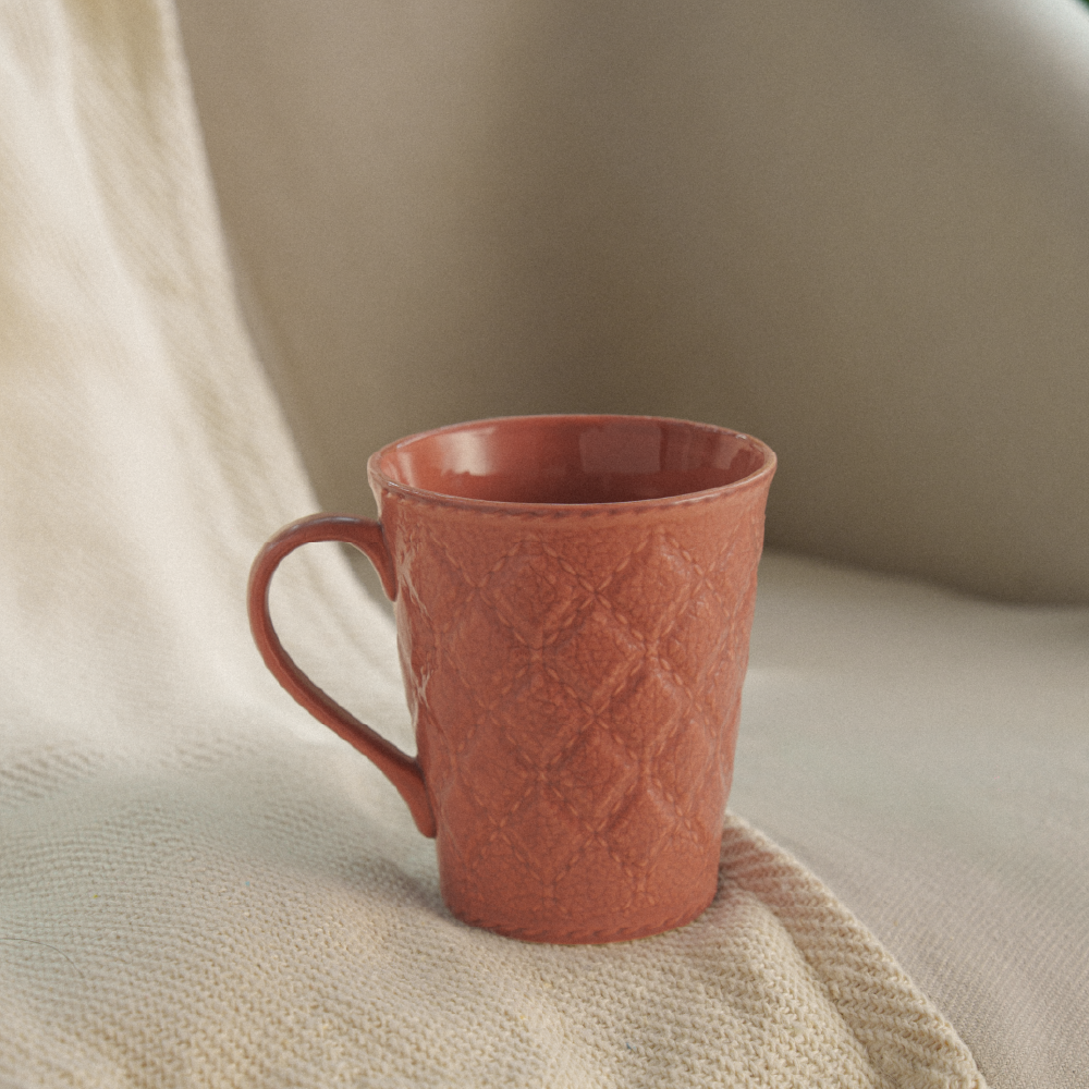 Porcelia Velvetto Mug, Merlot - Set of 2