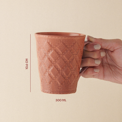 Velvetto Porcelia Mug, Merlot