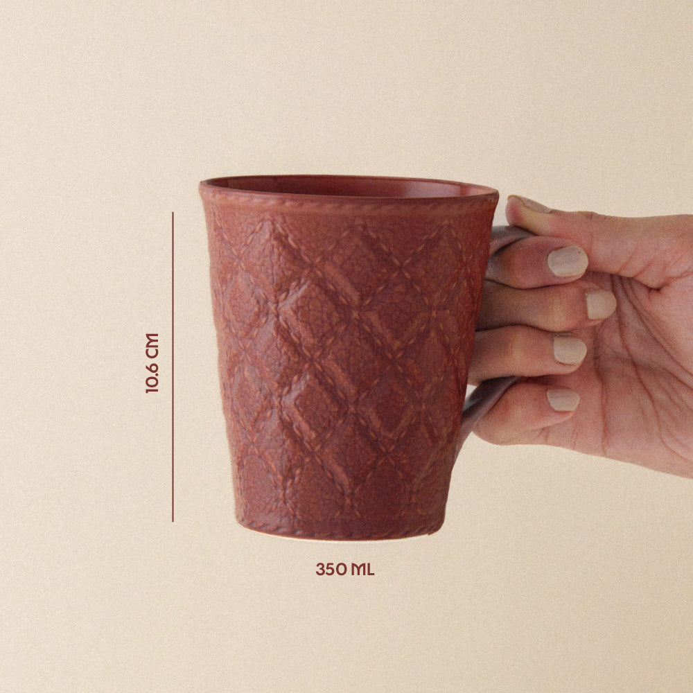 Porcelia Velvetto Mug, Terra - Set of 2