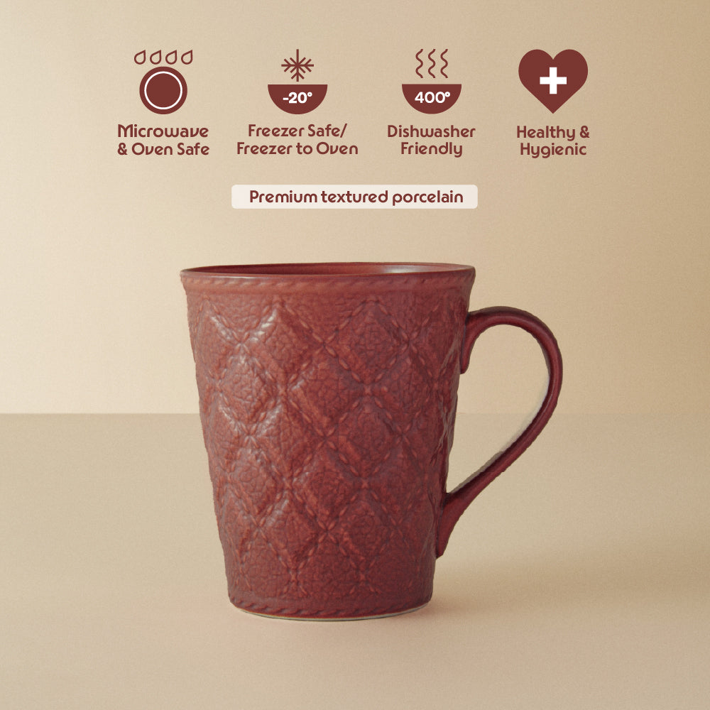 Porcelia Velvetto Mug, Terra - Set of 2
