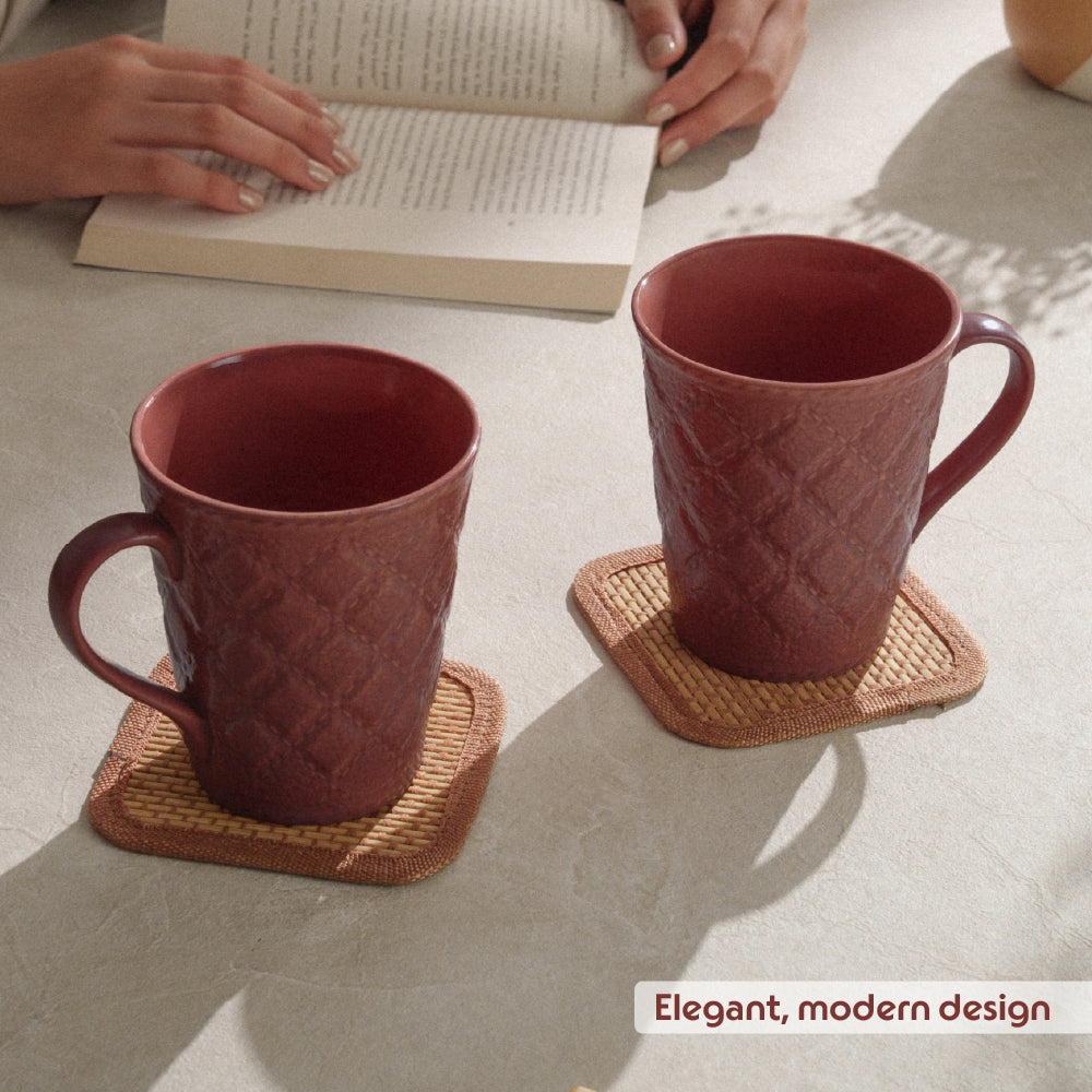 Porcelia Velvetto Mug, Terra - Set of 2