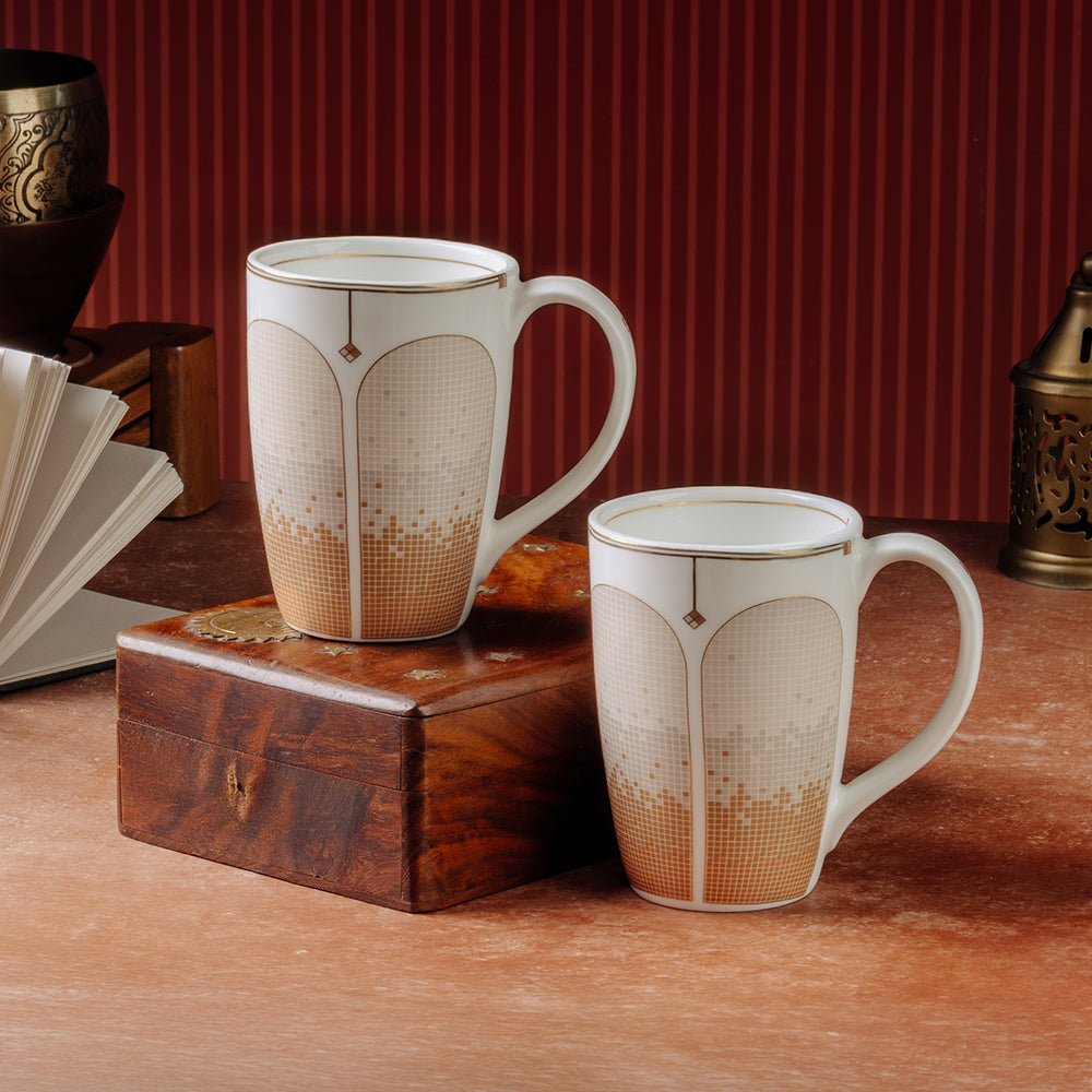 Zen Crema Porcelia Mug Set