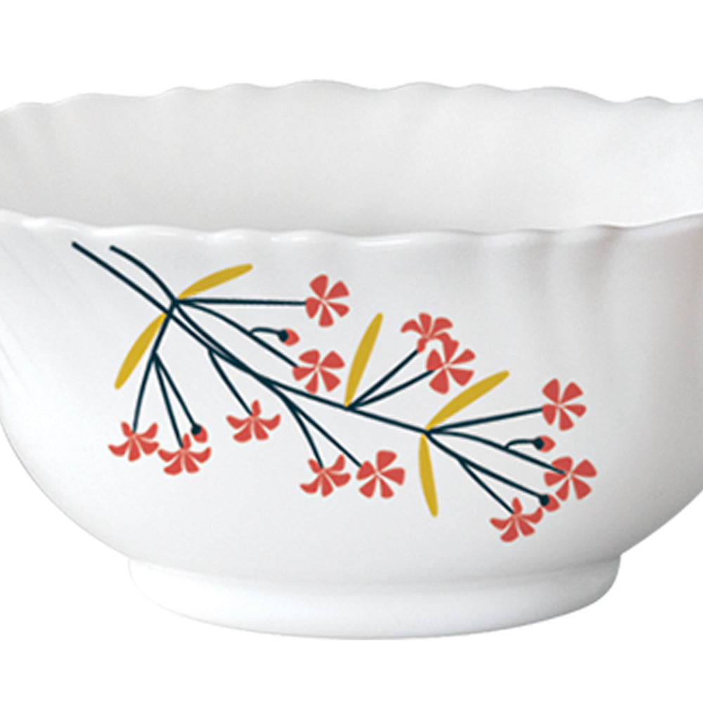 Larah by Borosil Red Bud 19 pc Dinner Set