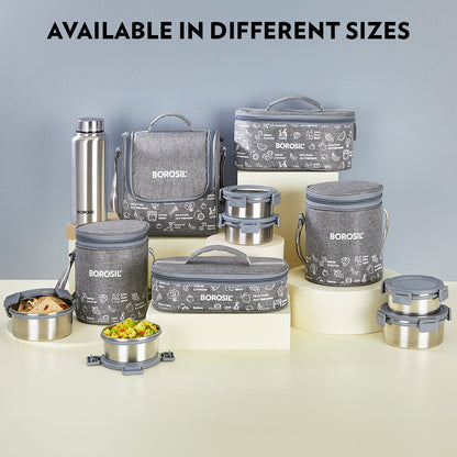 Slate Round Stainless Steel Lunchbox