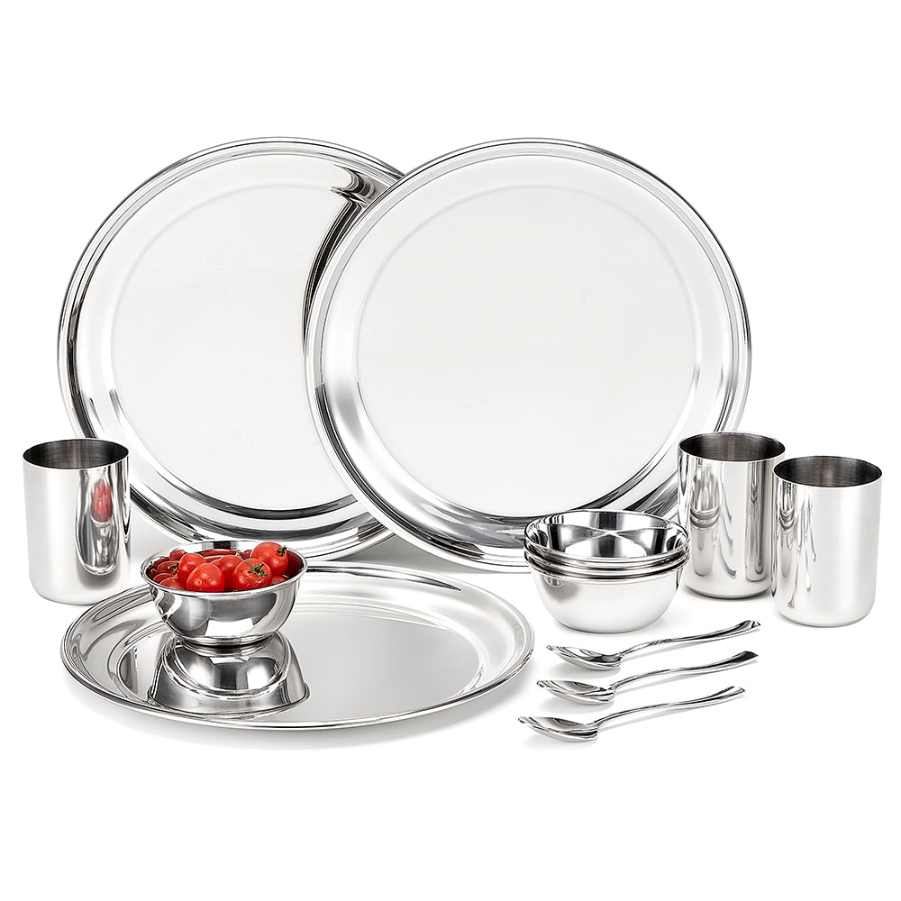 Borosil 30-piece Stainless Steel Dinner Set
