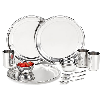 Borosil 24-piece Stainless Steel Dinner Set