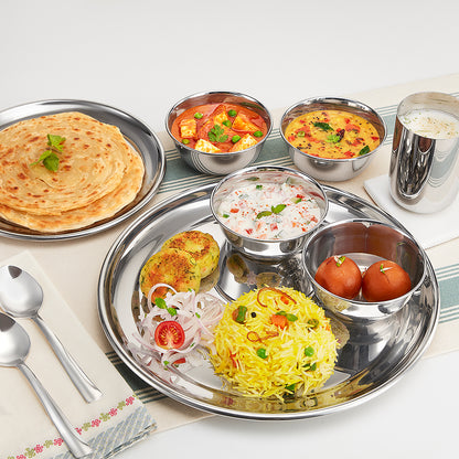 Borosil 30-piece Stainless Steel Dinner Set