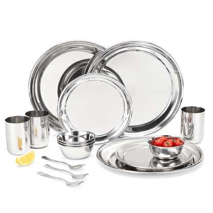 Borosil 30-piece Stainless Steel Dinner Set
