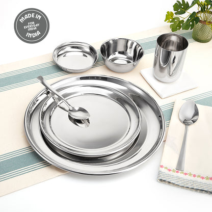 Borosil 51-piece Stainless Steel Dinner Set