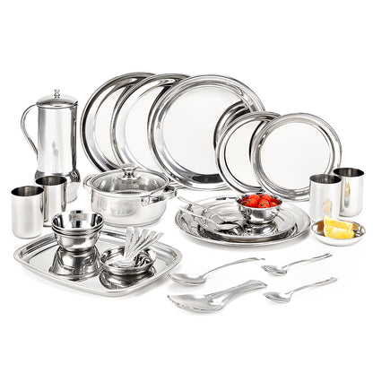 Borosil 51-piece Stainless Steel Dinner Set