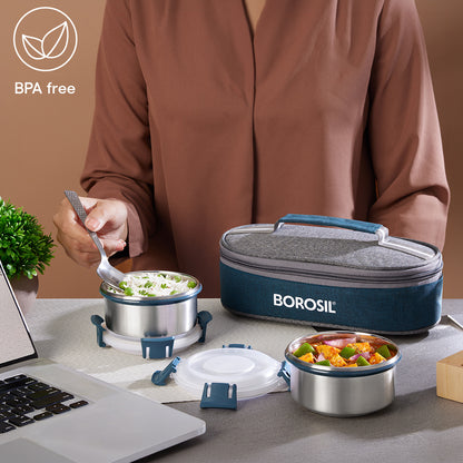 Superfresh Microwavable Stainless Steel Lunchbox