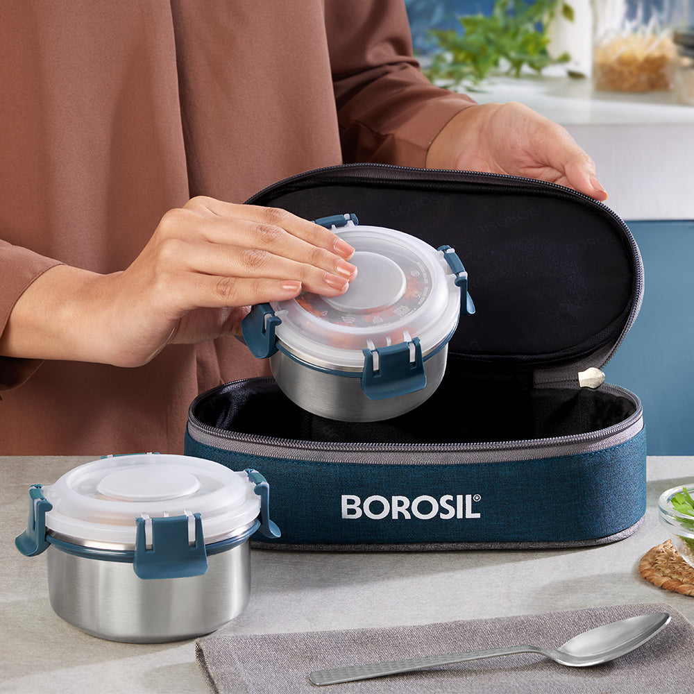 Superfresh Microwavable Stainless Steel Lunchbox