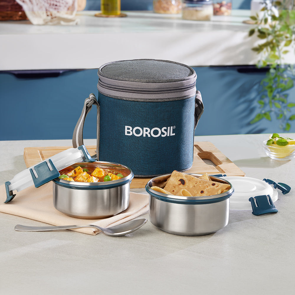 Superfresh Microwavable Stainless Steel Lunchbox