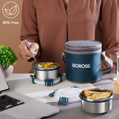 Superfresh Microwavable Stainless Steel Lunchbox