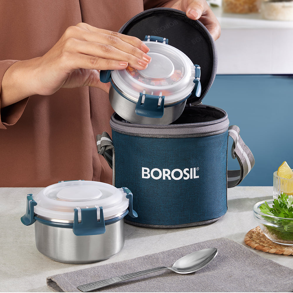 Superfresh Microwavable Stainless Steel Lunchbox