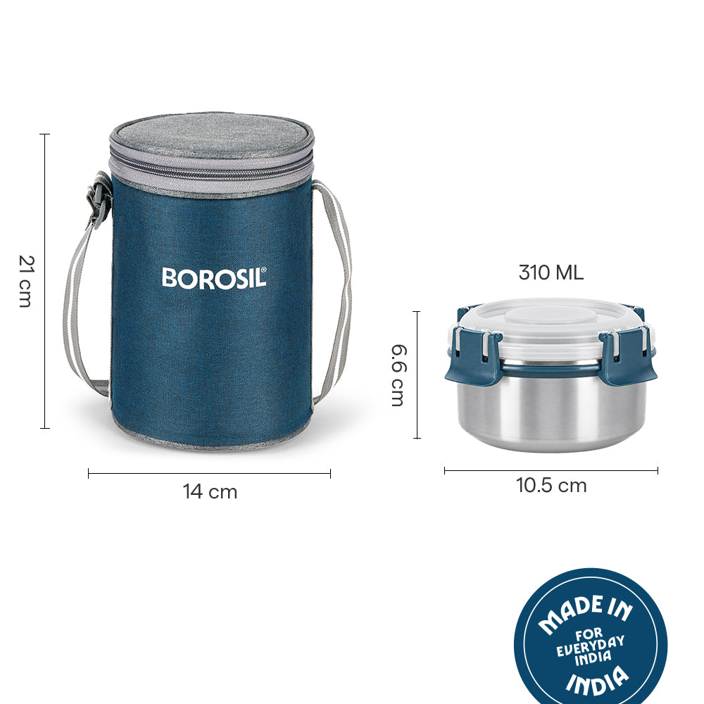 Superfresh Microwavable Stainless Steel Lunchbox