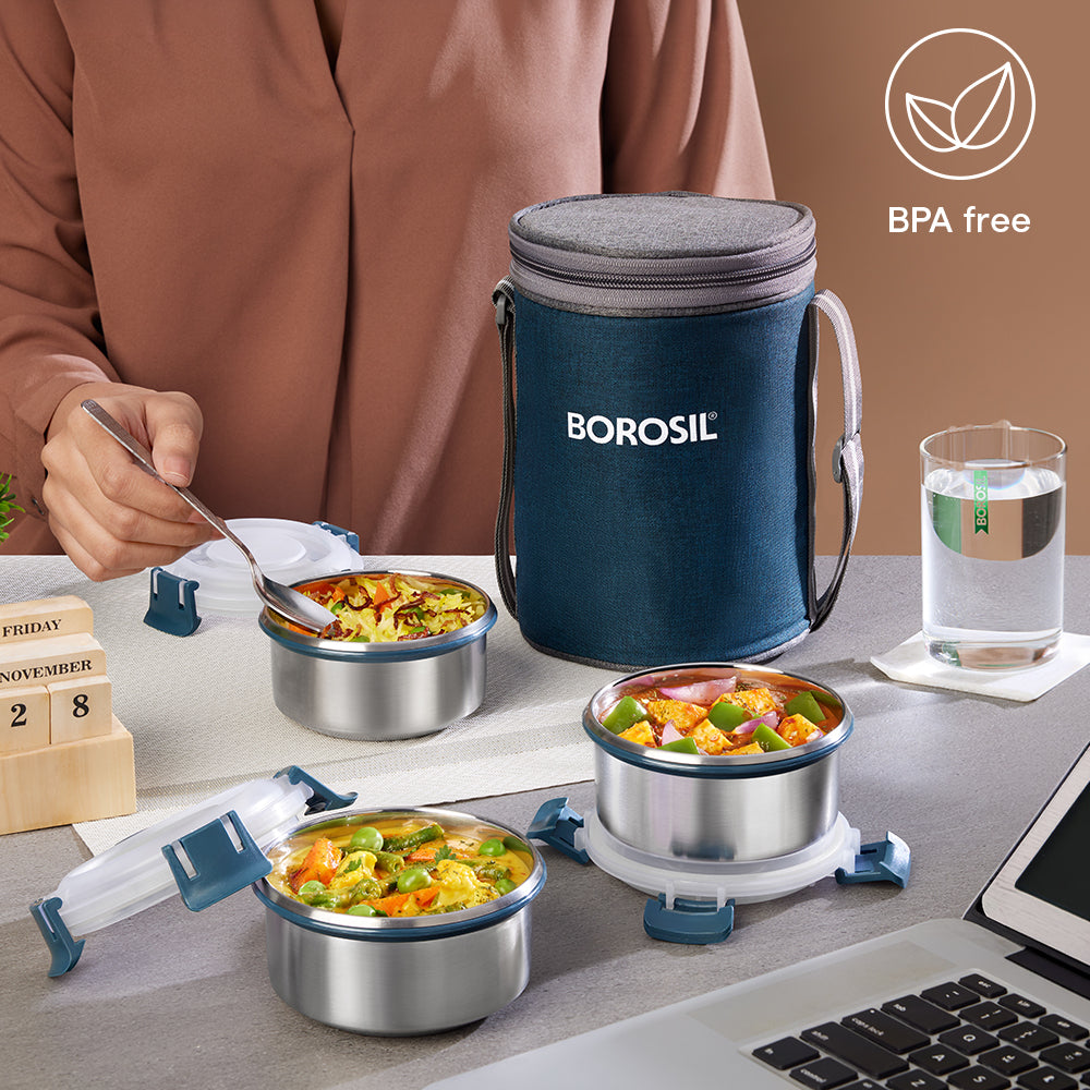 Superfresh Microwavable Stainless Steel Lunchbox