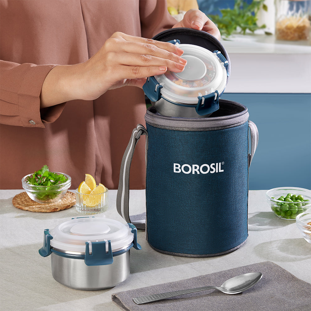 Superfresh Microwavable Stainless Steel Lunchbox