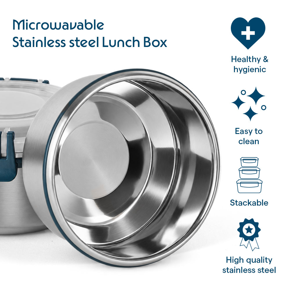 Superfresh Stainless Steel Lunchbox with Bottle