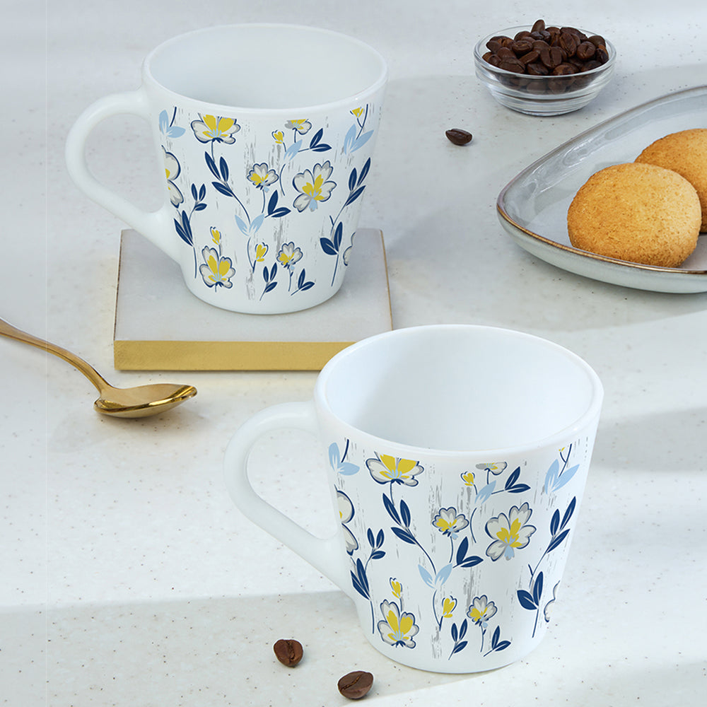 Larah Amara Blue Opalware Mug Set