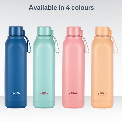 Larah Cube Square PU Thermoware Bottle, 700 ml, Mint